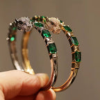 Leopard Green Crystal Bracelet