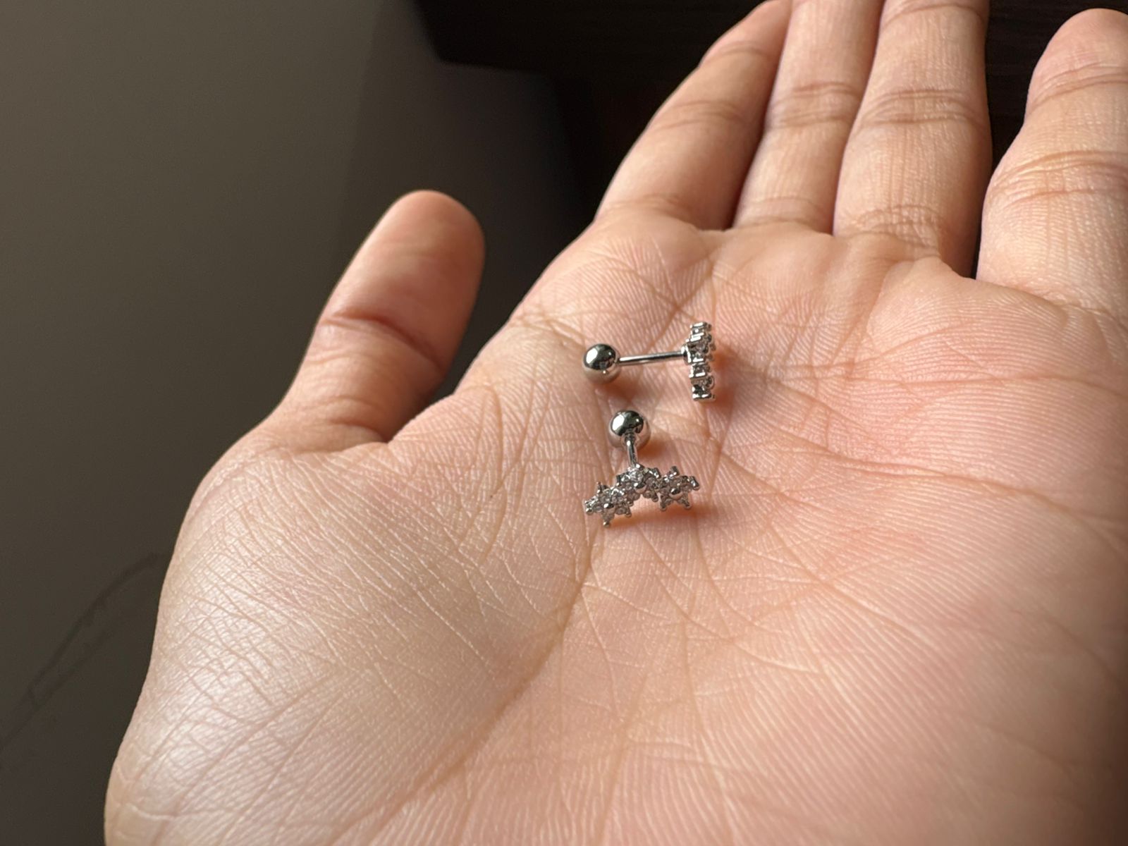 Three Star Flower Stud