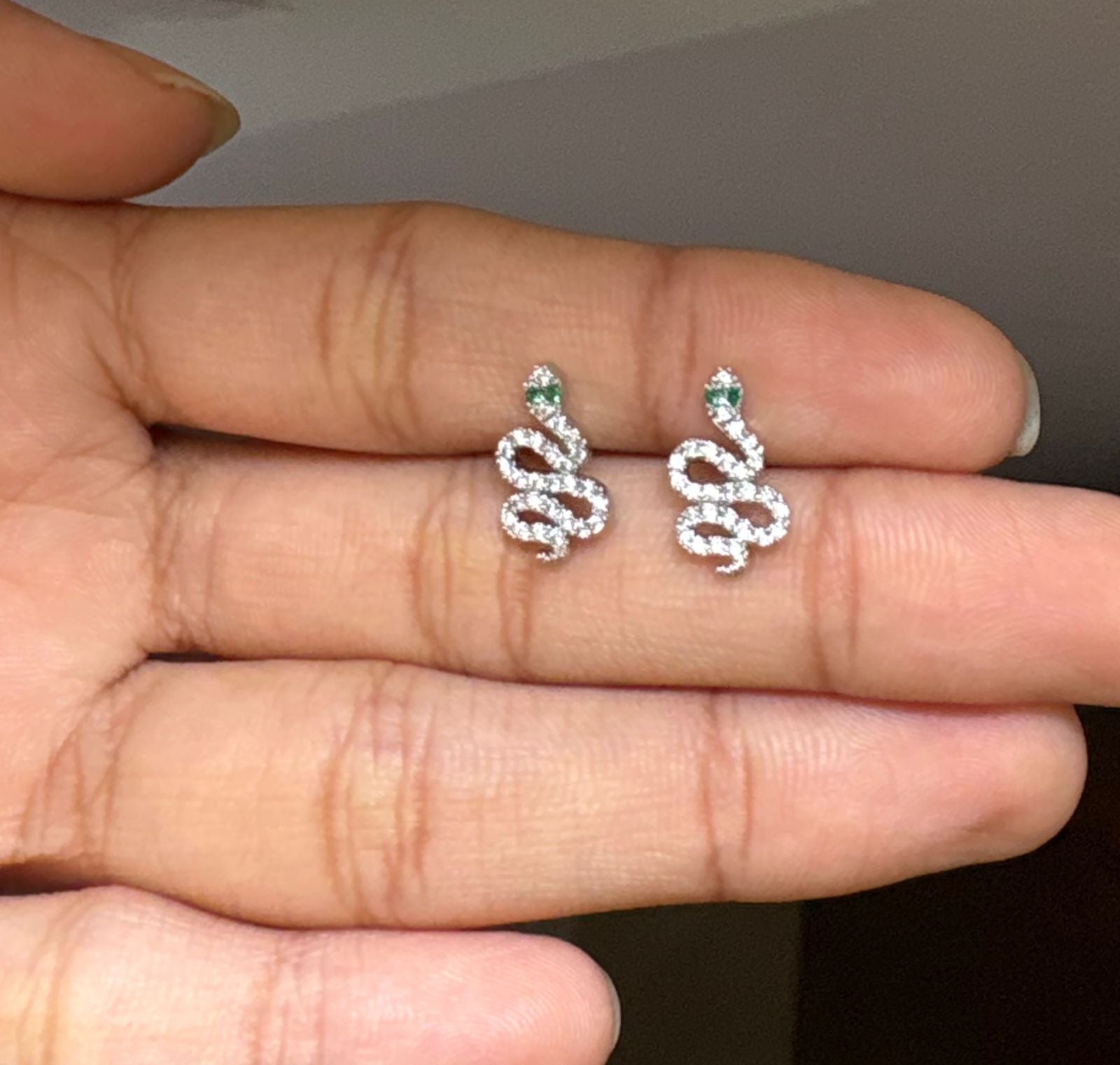 Green Eye Snake Stud