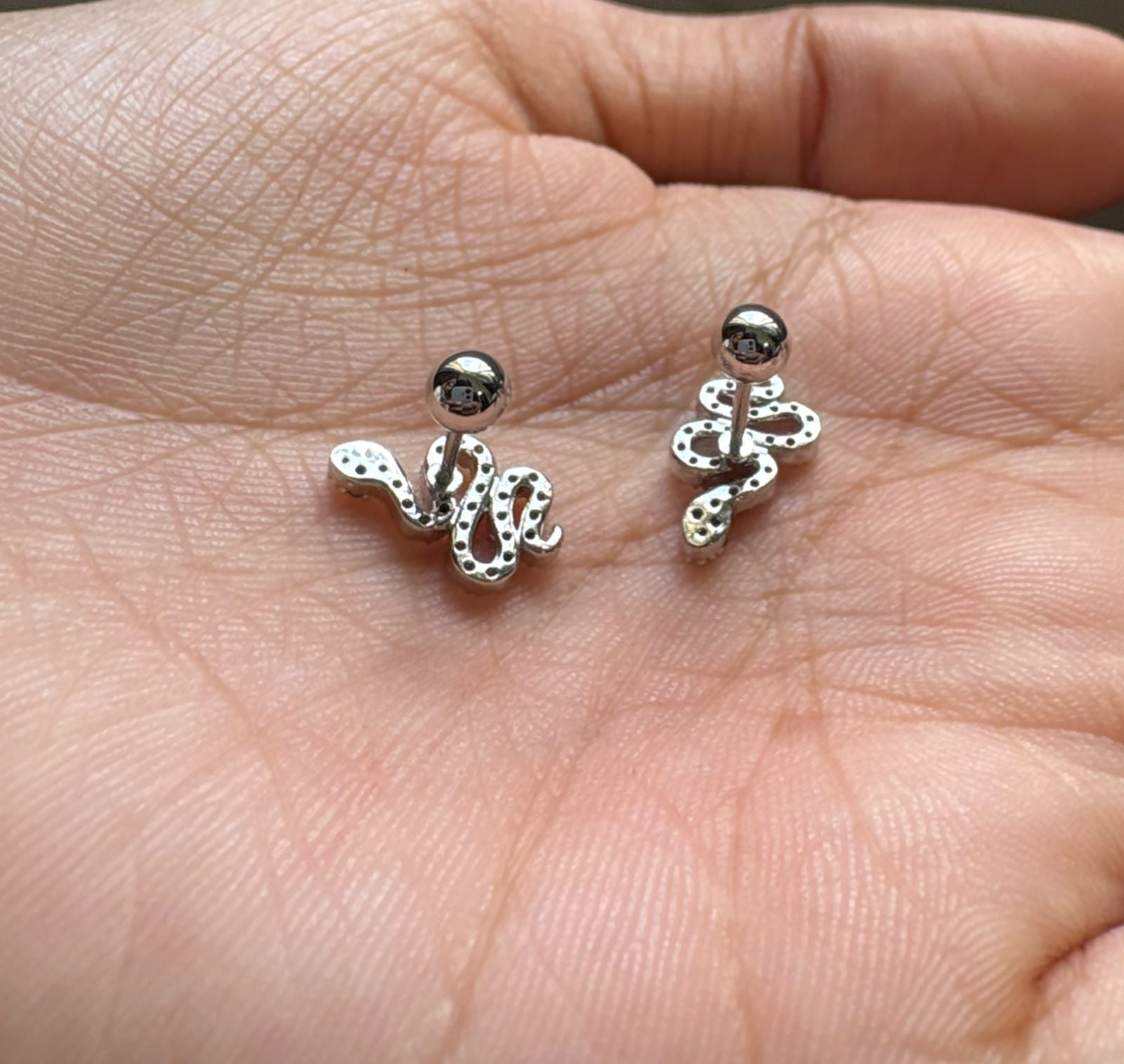 Green Eye Snake Stud