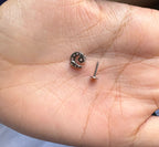 Half Moon Star Stone Studs