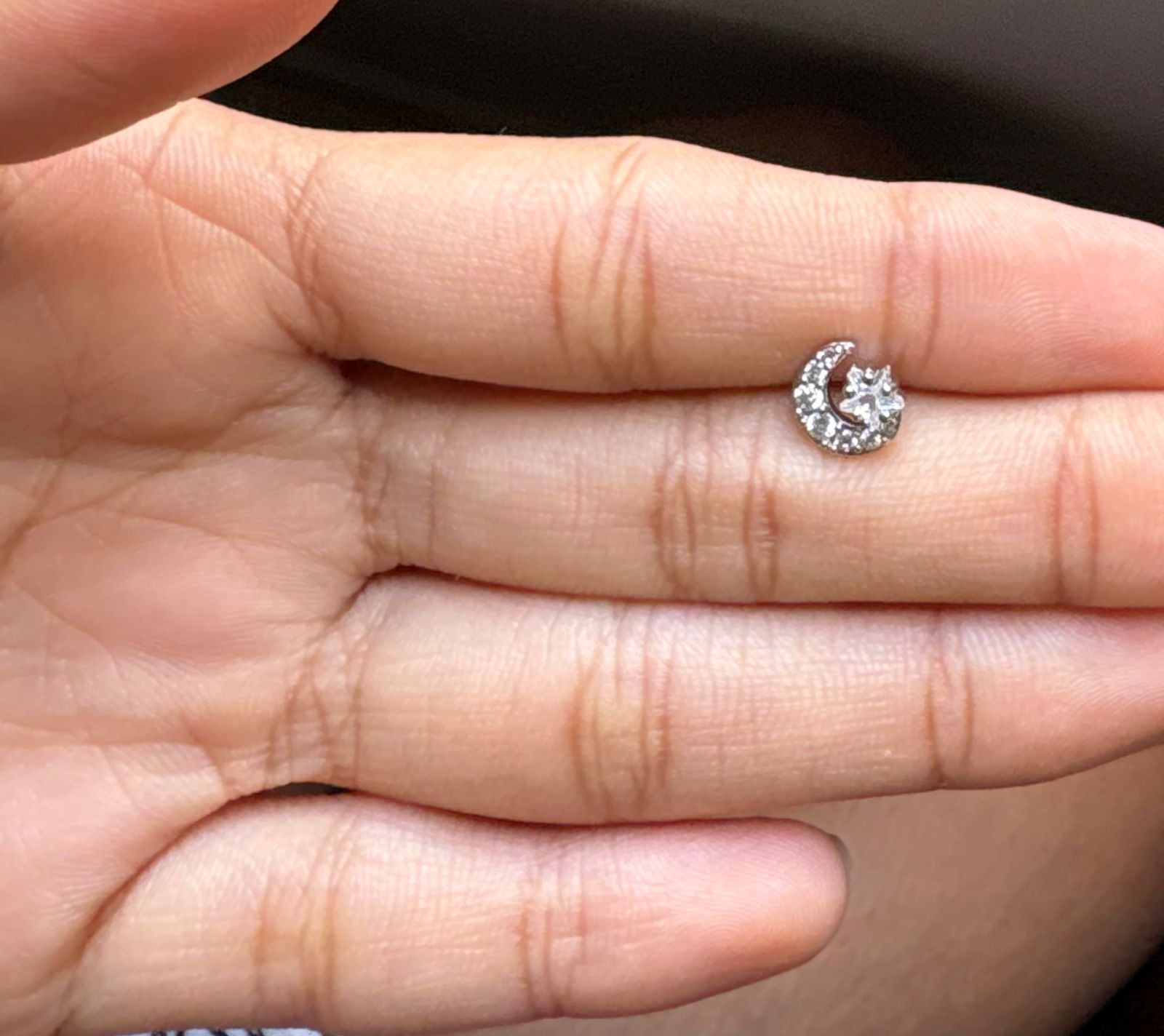 Half Moon Star Nose Pin