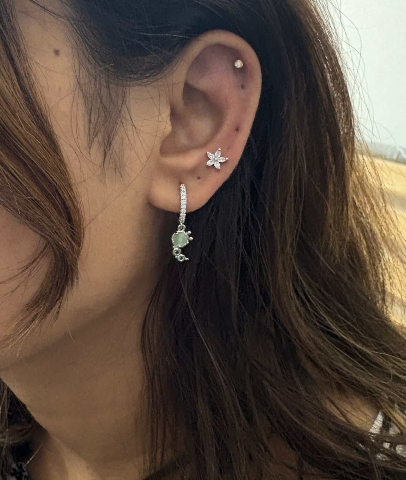 Caterpillar Ring Hoops