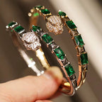 Leopard Green Crystal Bracelet