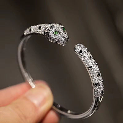 Leopard Green Crystal Bracelet