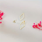 Retro Minimalist Square Earings