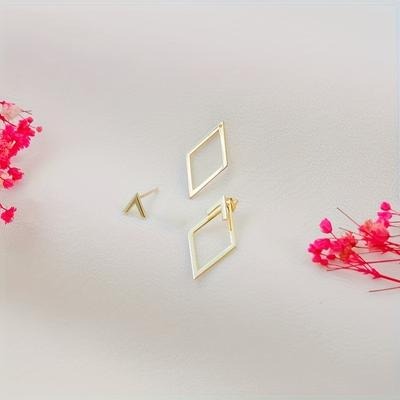 Retro Minimalist Square Earings