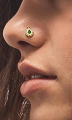 Yellow Gold Nostril Pin