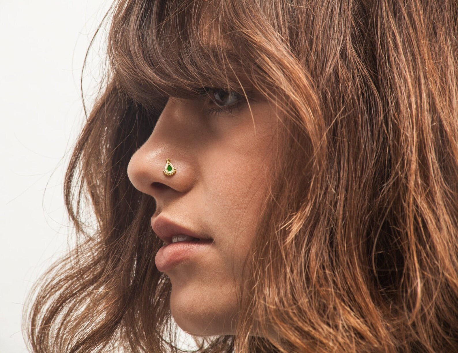 Yellow Gold Nostril Pin