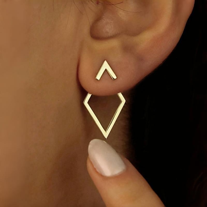 Retro Minimalist Square Earings
